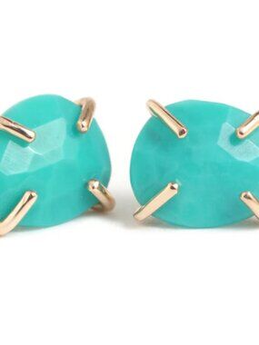 Melissa Joy Manning Prong-Set Turquoise Studs